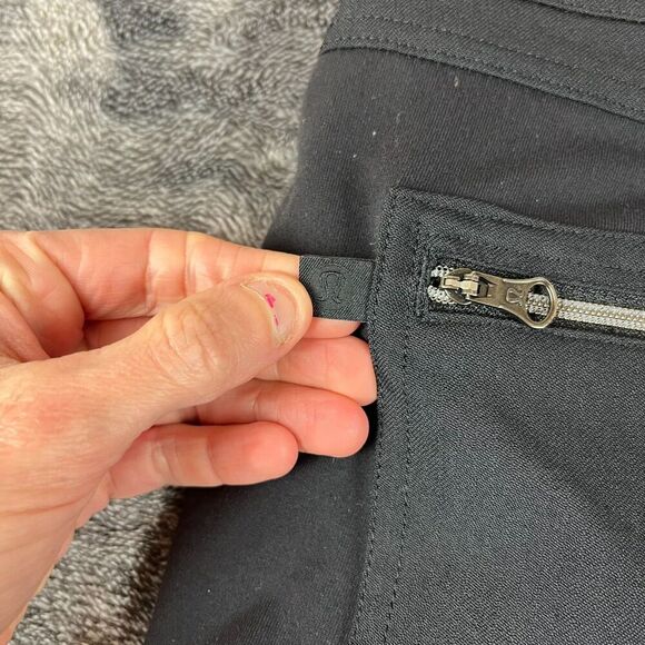 Lululemon Better Together Pant Women's 8/10 Black Zipper Pocket Stretch Nylon - Picture 7 of 8